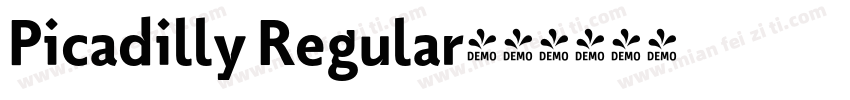 Picadilly Regular字体转换